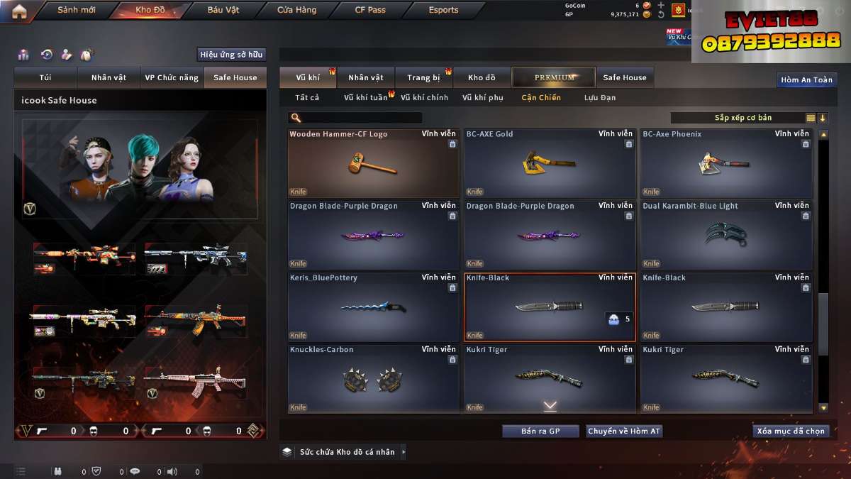 shop acc cf uy tin gia re